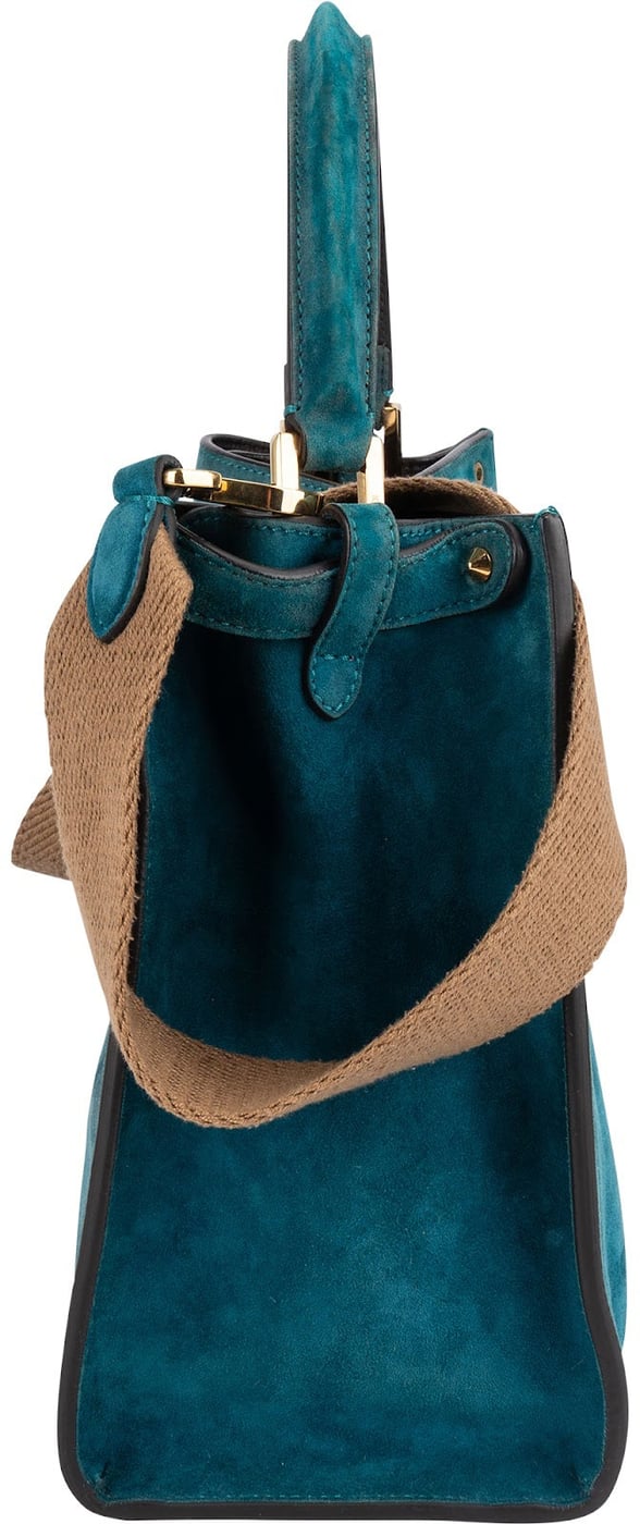Fendi Suede Peekaboo Handbag