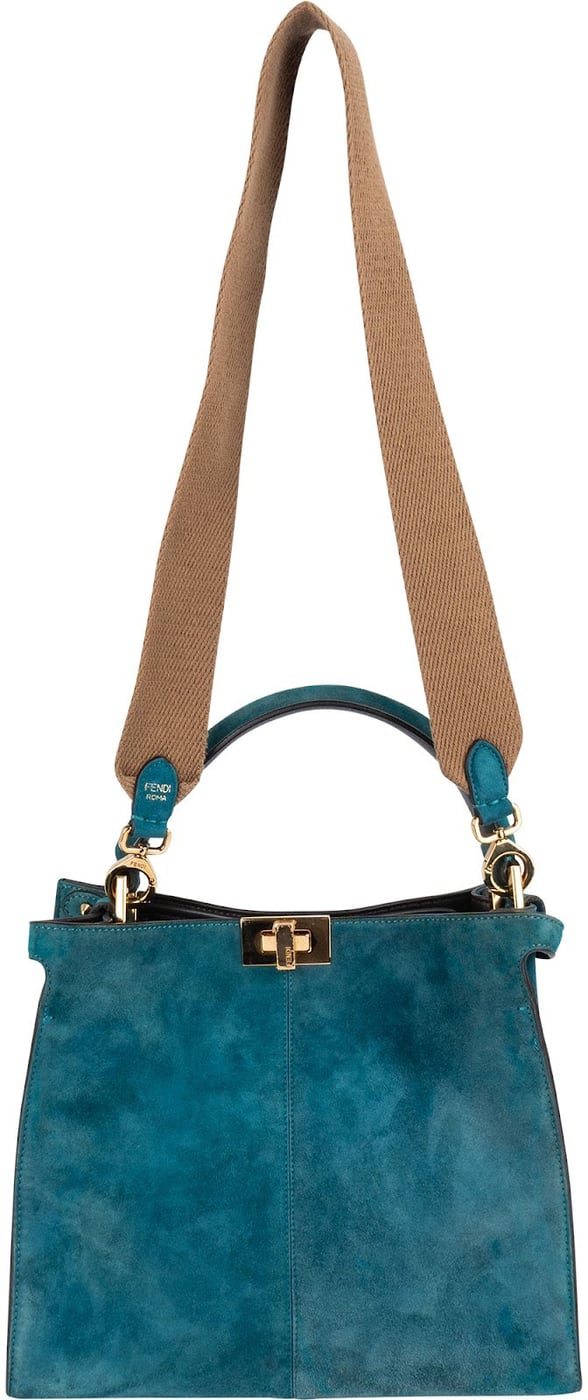 Fendi Suede Peekaboo Handbag