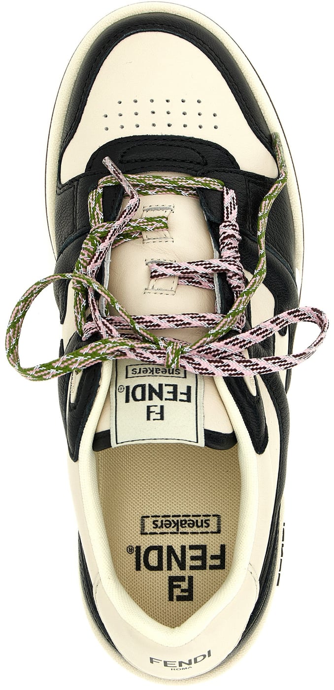 Fendi Bicolor Calfskin Athletic Sneakers