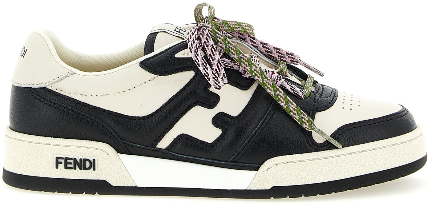 Fendi Bicolor Calfskin Athletic Sneakers