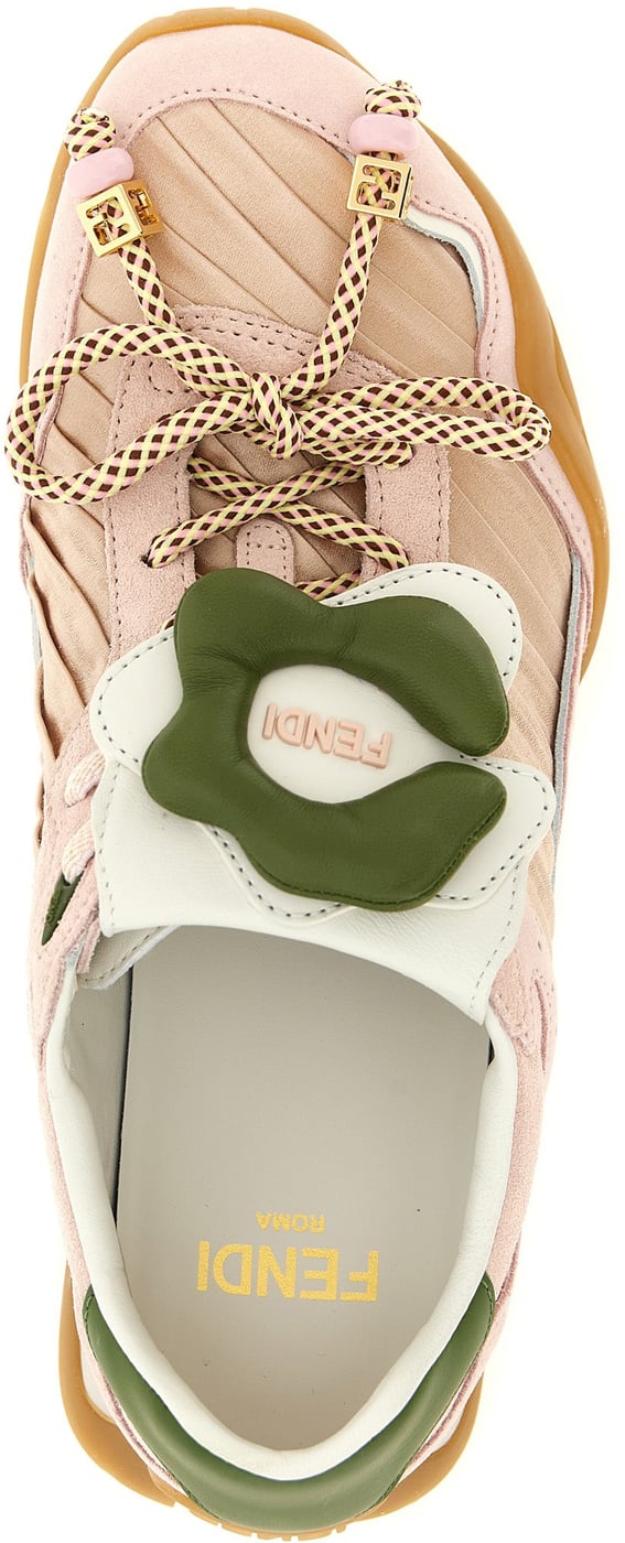 Fendi Multicolor Calfskin Athletic Sneakers