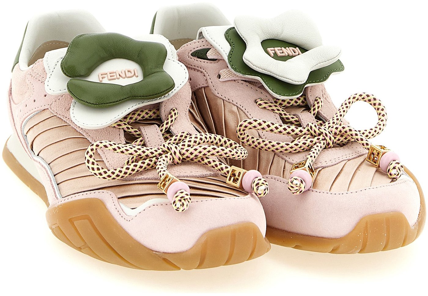 Fendi Multicolor Calfskin Athletic Sneakers