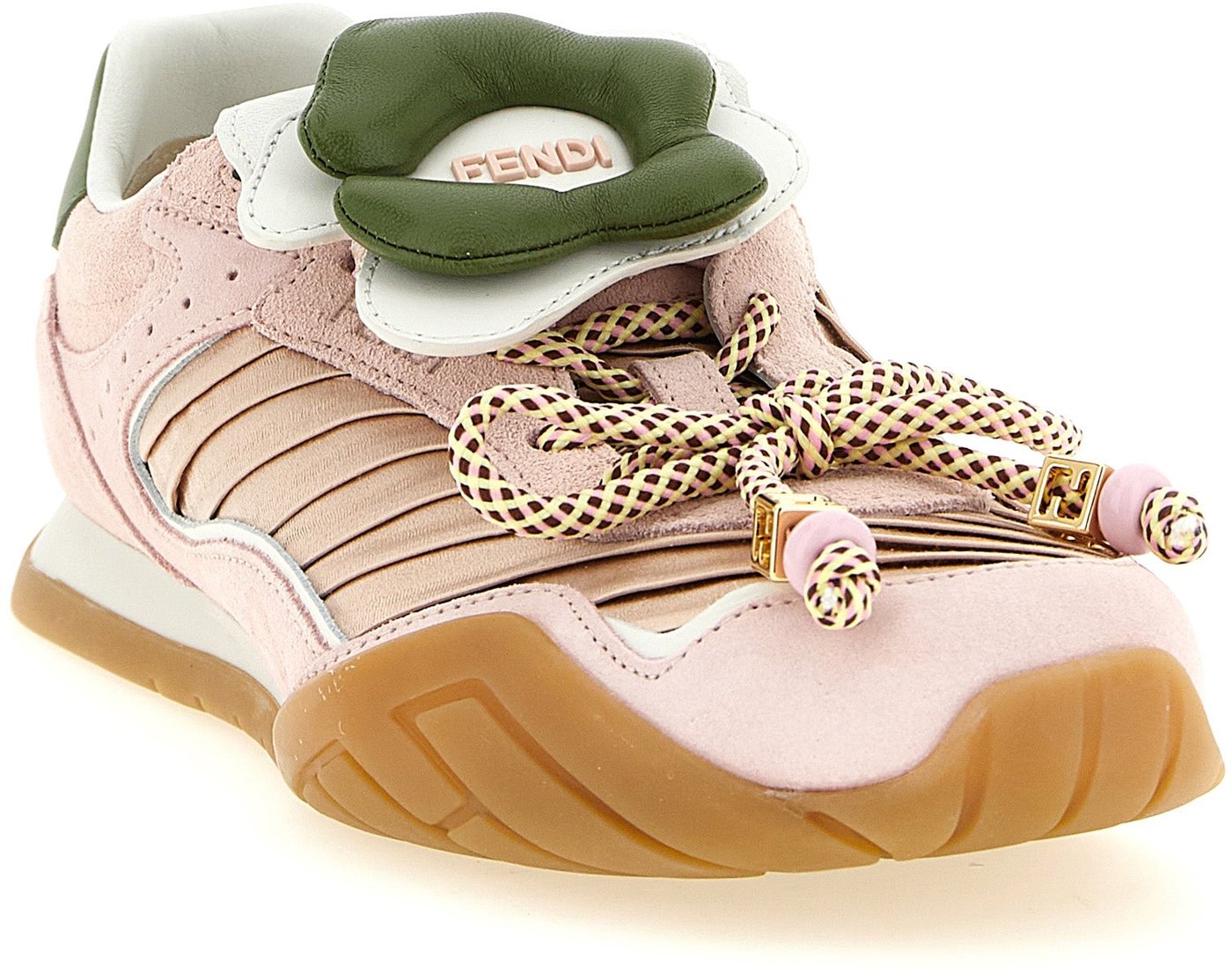 Fendi Multicolor Calfskin Athletic Sneakers