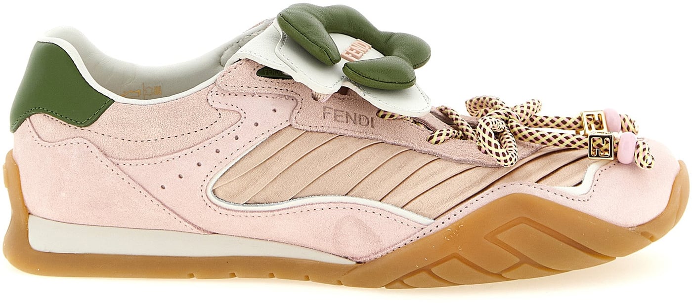 Fendi Multicolor Calfskin Athletic Sneakers
