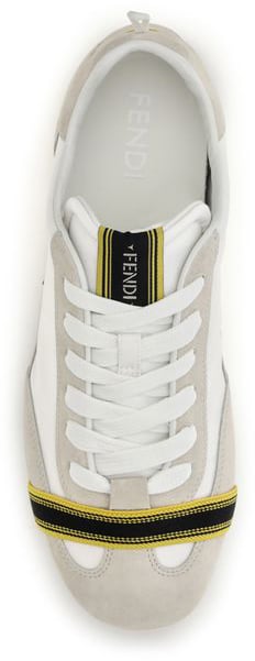 Fendi Gray Fabric Athletic Sneakers