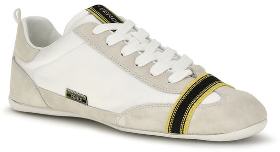 Fendi Gray Fabric Athletic Sneakers