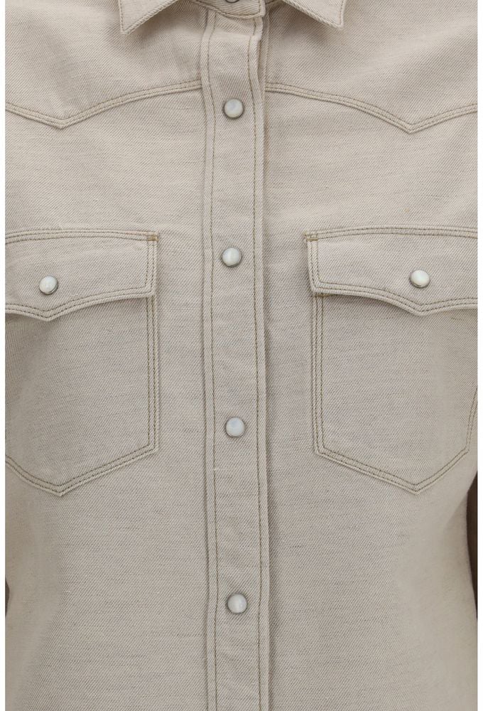 Fendi Beige Denim Shirt
