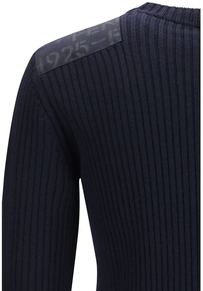 Fendi Blue Wool Oves Aries Sweatshirt