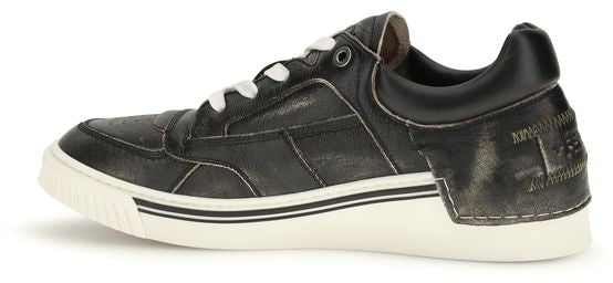 Fendi Black Calf Leather Bos Taurus Low Top Sneakers