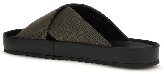 Fendi Bicolor Polyester Flat Sandals