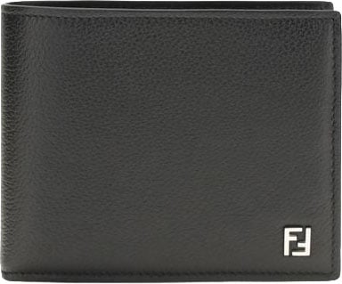 Fendi Black Calf Leather Bos Taurus Wallet