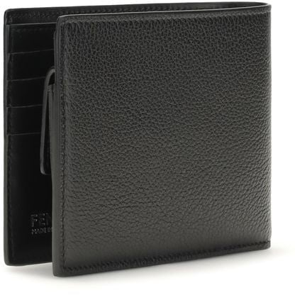Fendi Black Calf Leather Bos Taurus Wallet