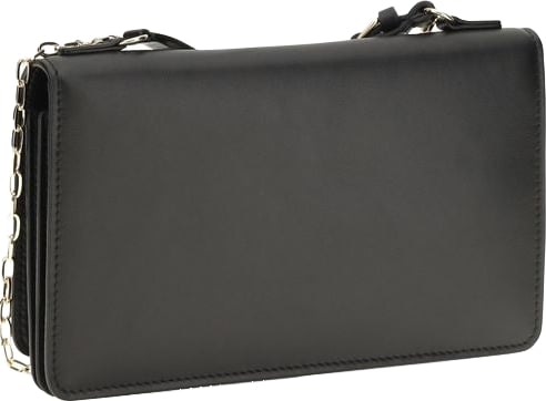Fendi Black Calf Leather Bos Taurus Wallet