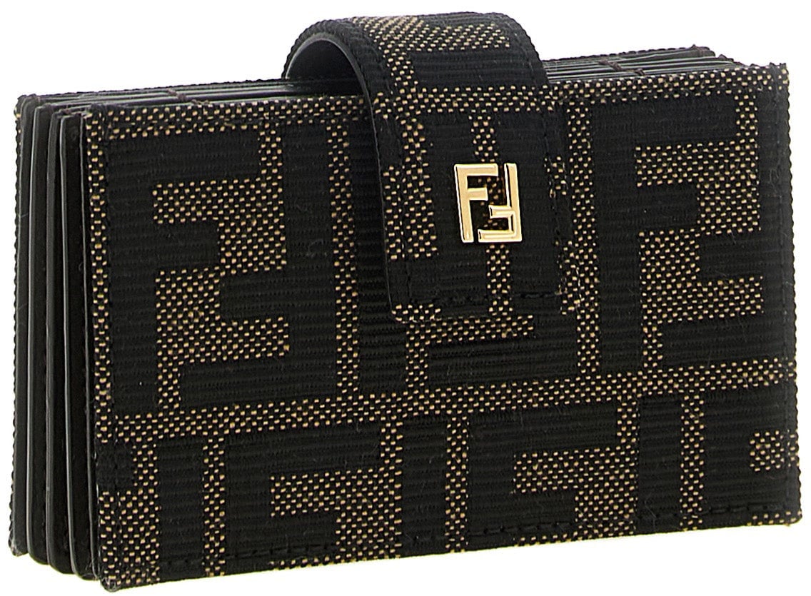 Fendi Brown Polyester Cardholder