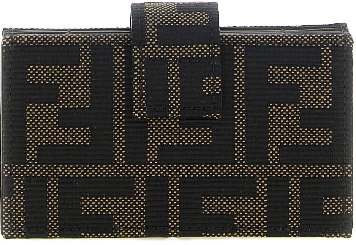 Fendi Brown Polyester Cardholder