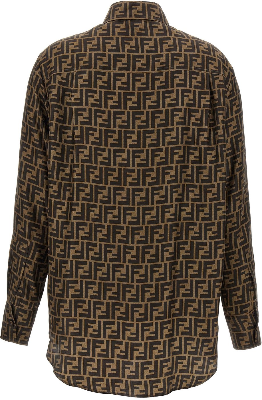 Fendi Brown Silk Blouse