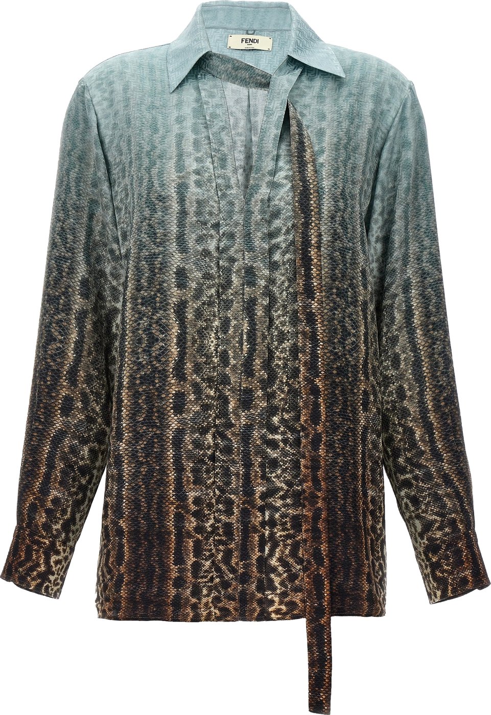 Fendi Multicolor Silk Blouse