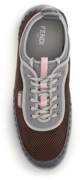 Fendi Multicolor Calf Leather Bos Taurus Athletic Sneakers