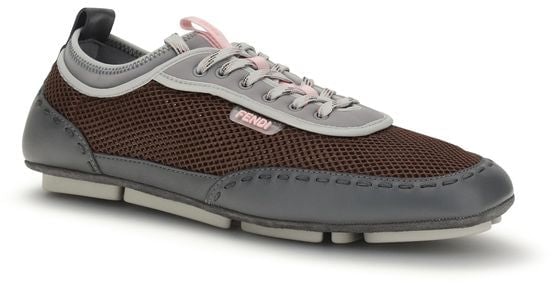 Fendi Multicolor Calf Leather Bos Taurus Athletic Sneakers