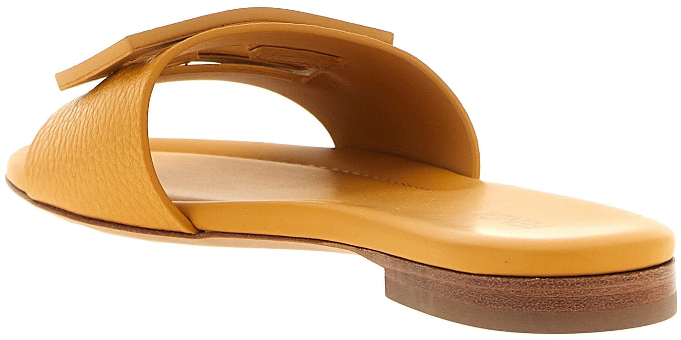 Fendi Multicolor Calfskin Slides
