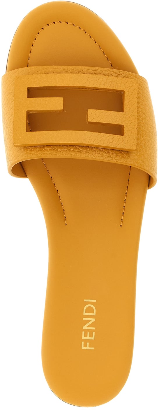 Fendi Multicolor Calfskin Slides