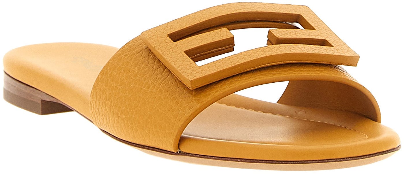 Fendi Multicolor Calfskin Slides