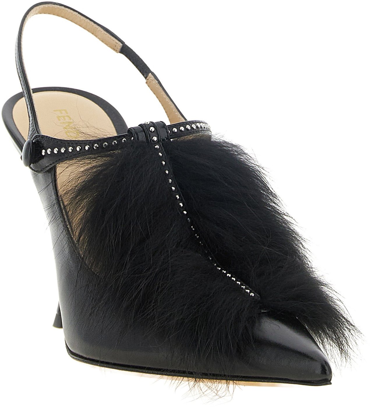 Fendi Black Calfskin High Heel Pumps