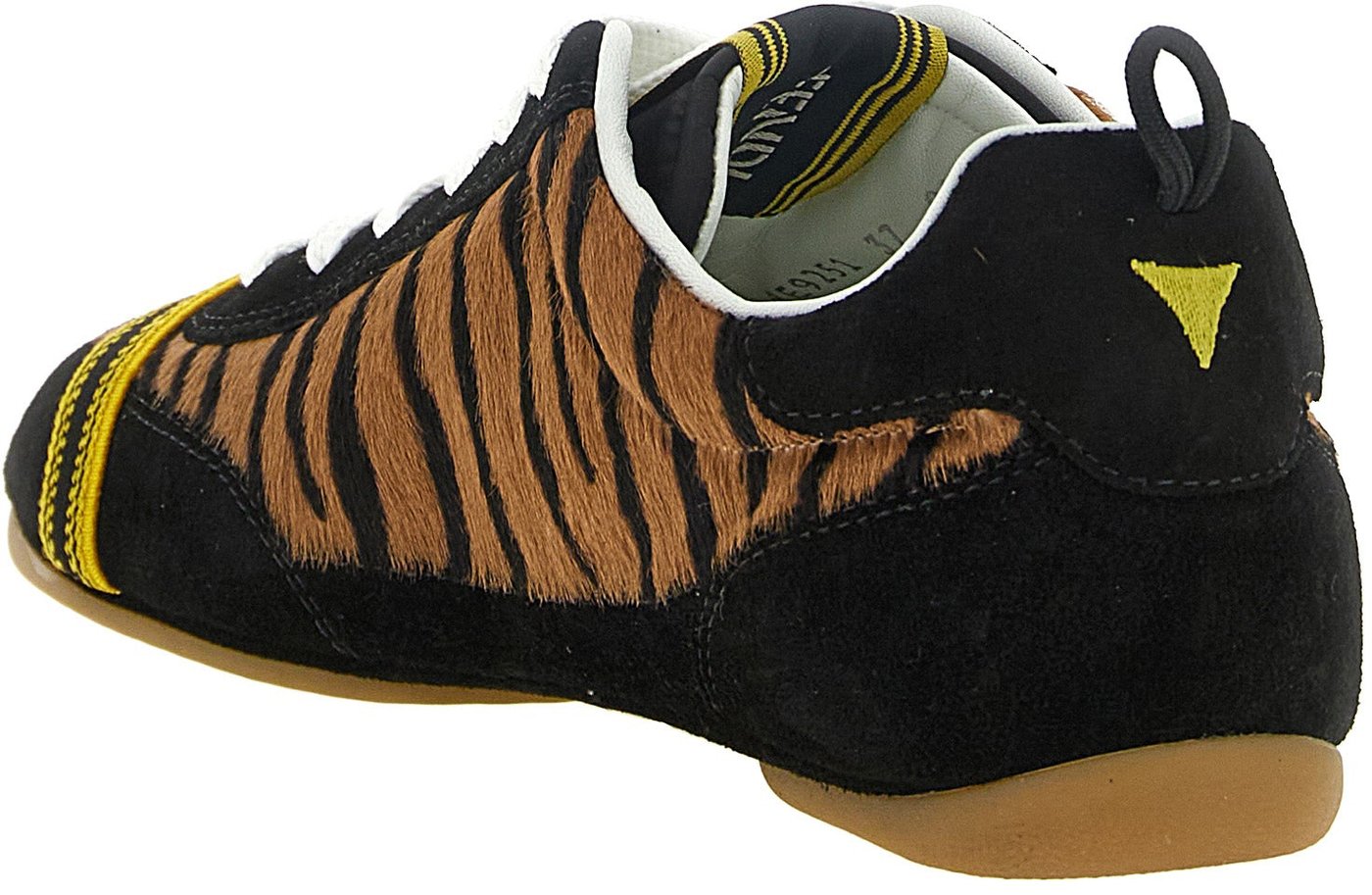Fendi Brown Calfskin Athletic Sneakers