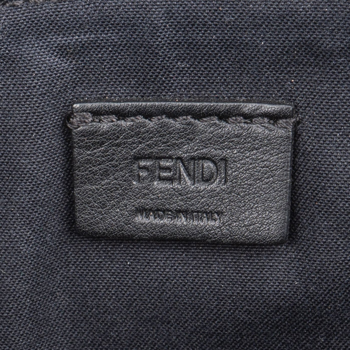 Fendi Black Leather Rainbow Studded Crossbody Bag