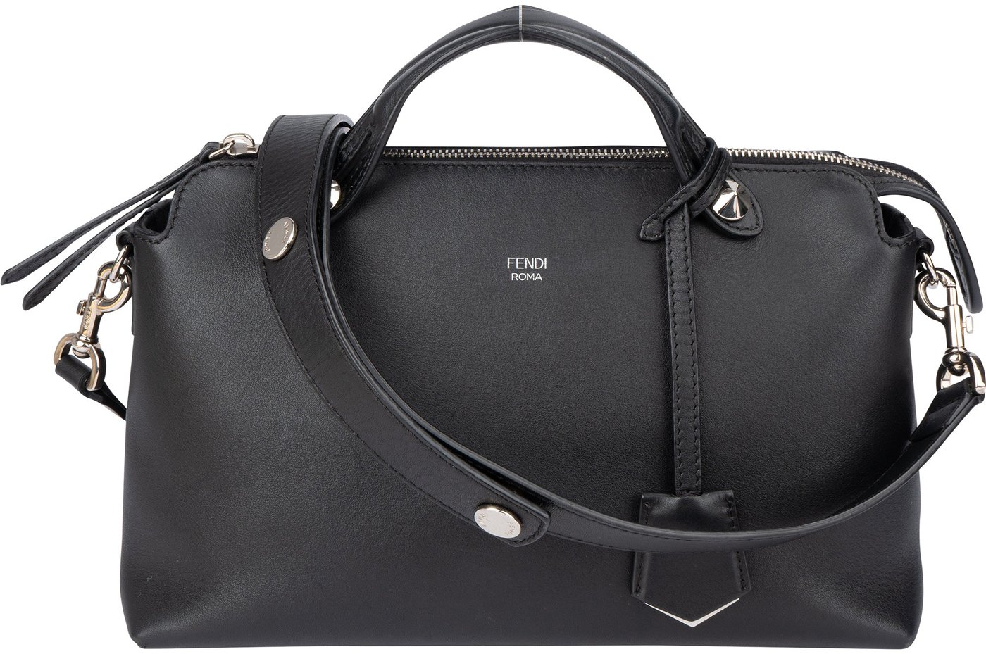 Fendi Black Leather By The Way Handbag