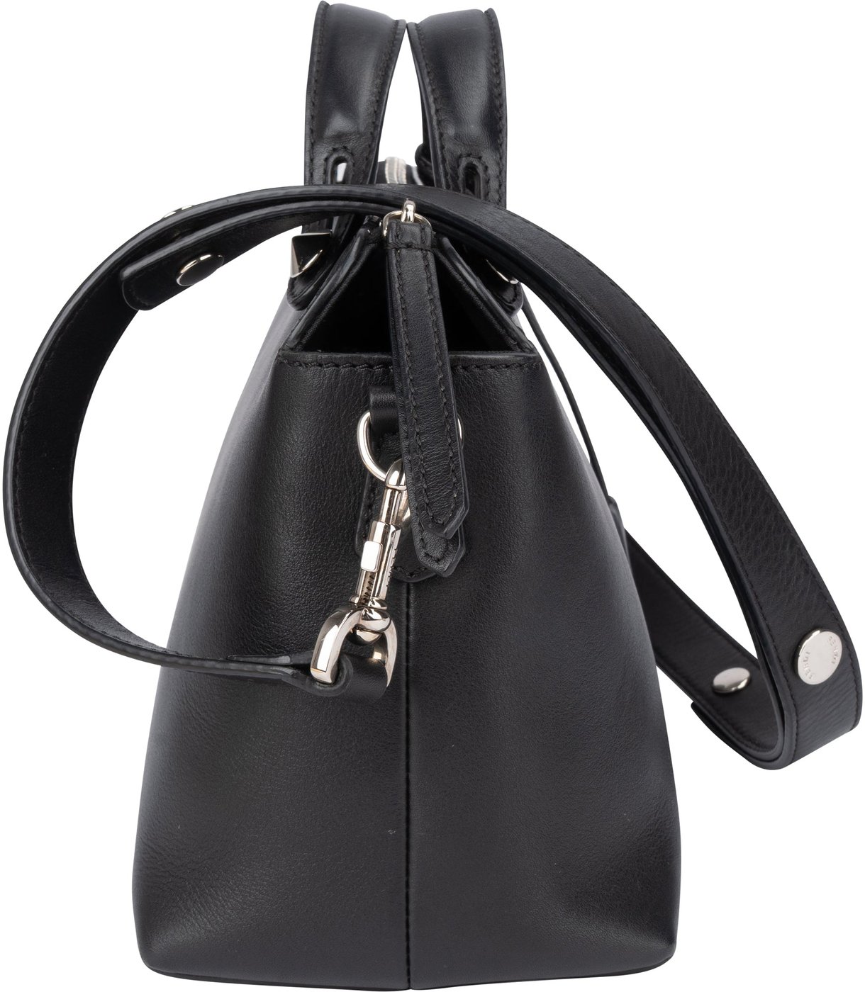 Fendi Black Leather By The Way Handbag