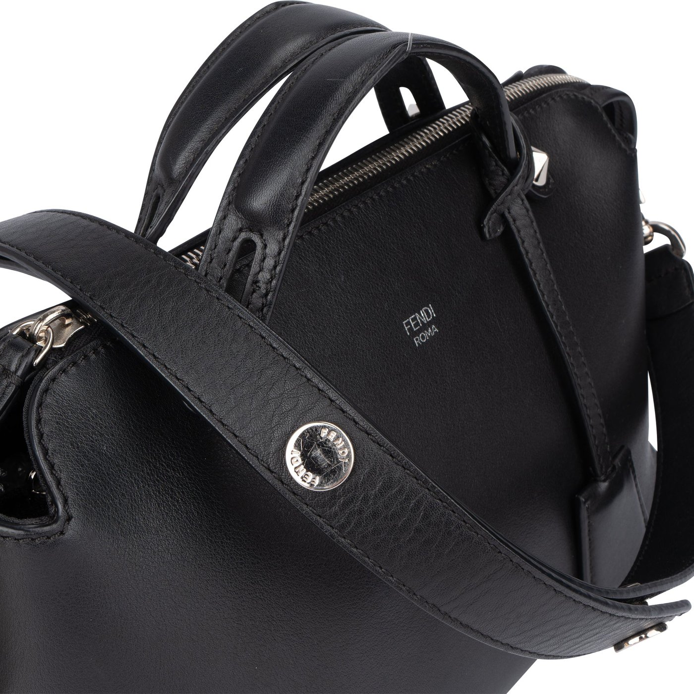Fendi Black Leather By The Way Handbag