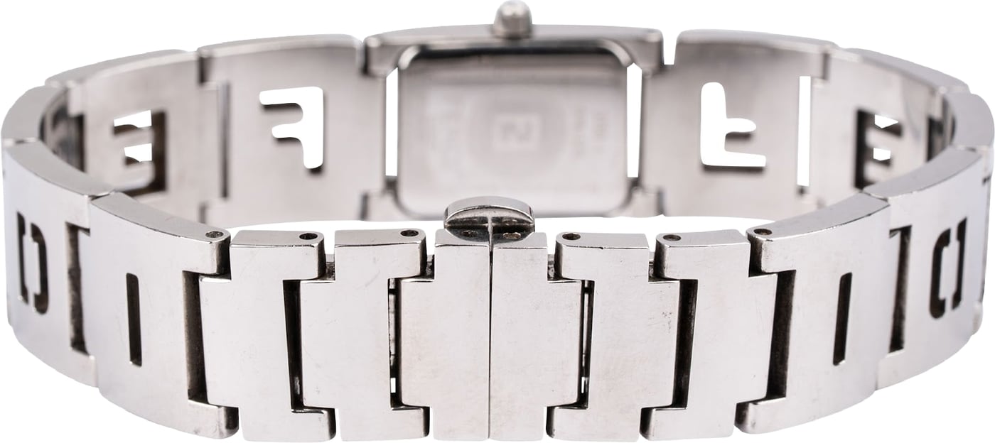 Fendi Silver Tone Emblem Mania 3150L Woman Watch