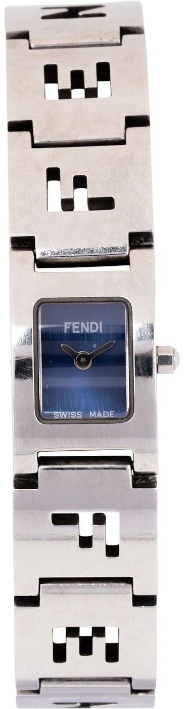 Fendi Silver Tone Emblem Mania 3150L Woman Watch