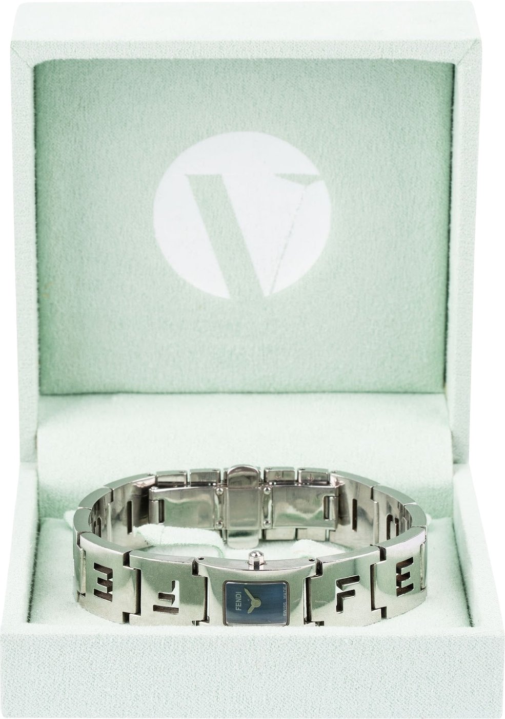 Fendi Silver Tone Emblem Mania 3150L Woman Watch