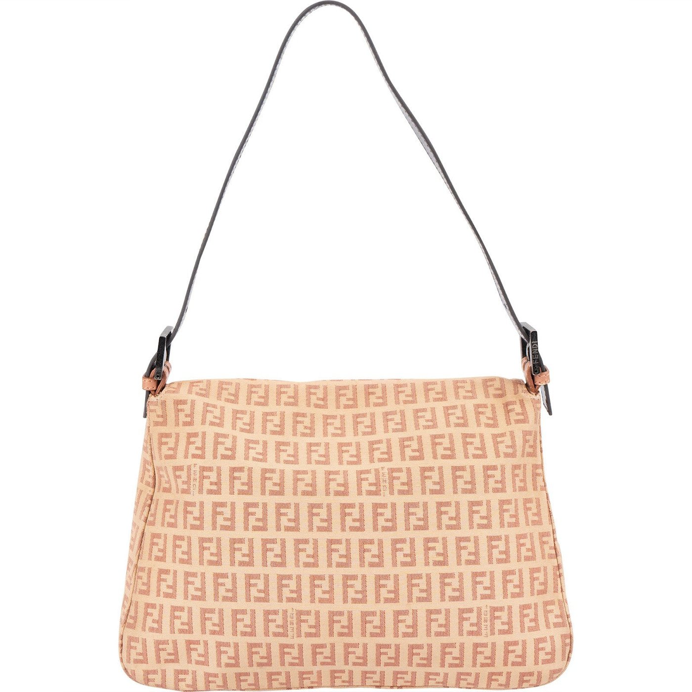 Fendi Monogram FF Zucca Mamma Baguette Shoulder Bag