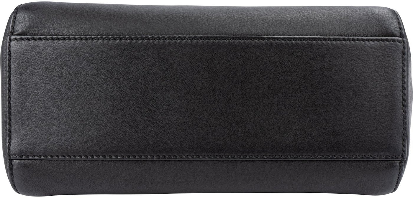 Fendi Black Leather Peekaboo Small Handbag