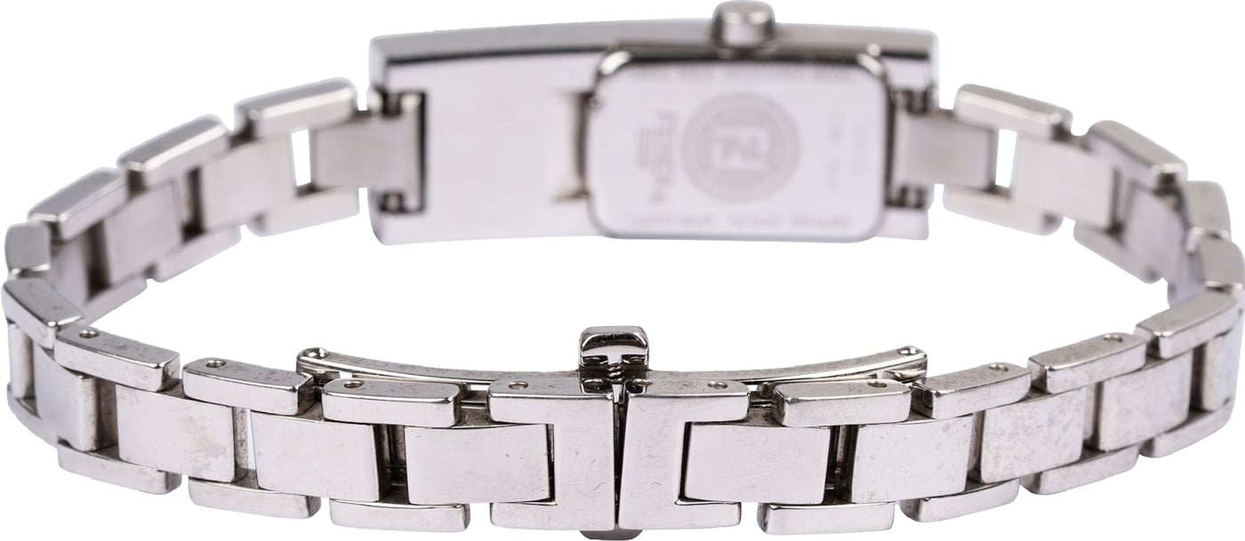 Fendi Silver Tone Long Tank 3300L Woman Watch