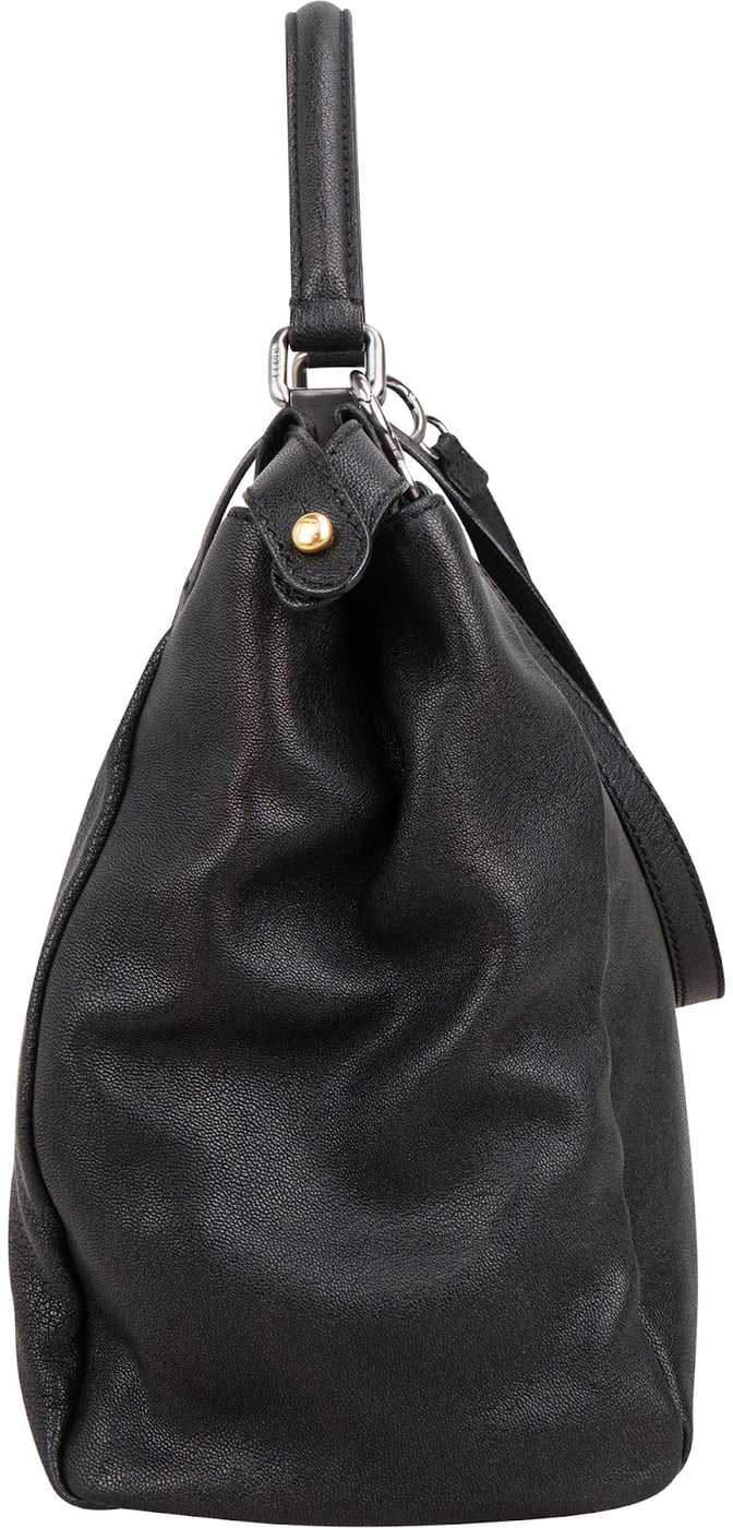 Fendi Black Calfskin Peekaboo Large Handbag