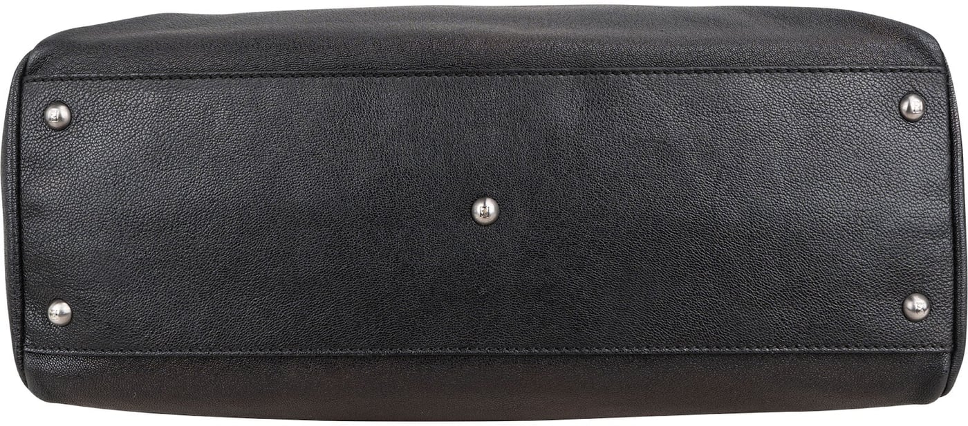 Fendi Black Calfskin Peekaboo Large Handbag
