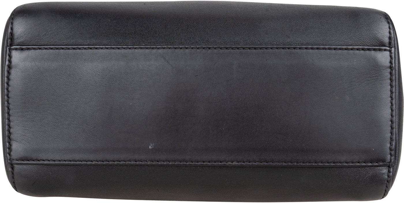 Fendi Black Leather Peekaboo Handbag