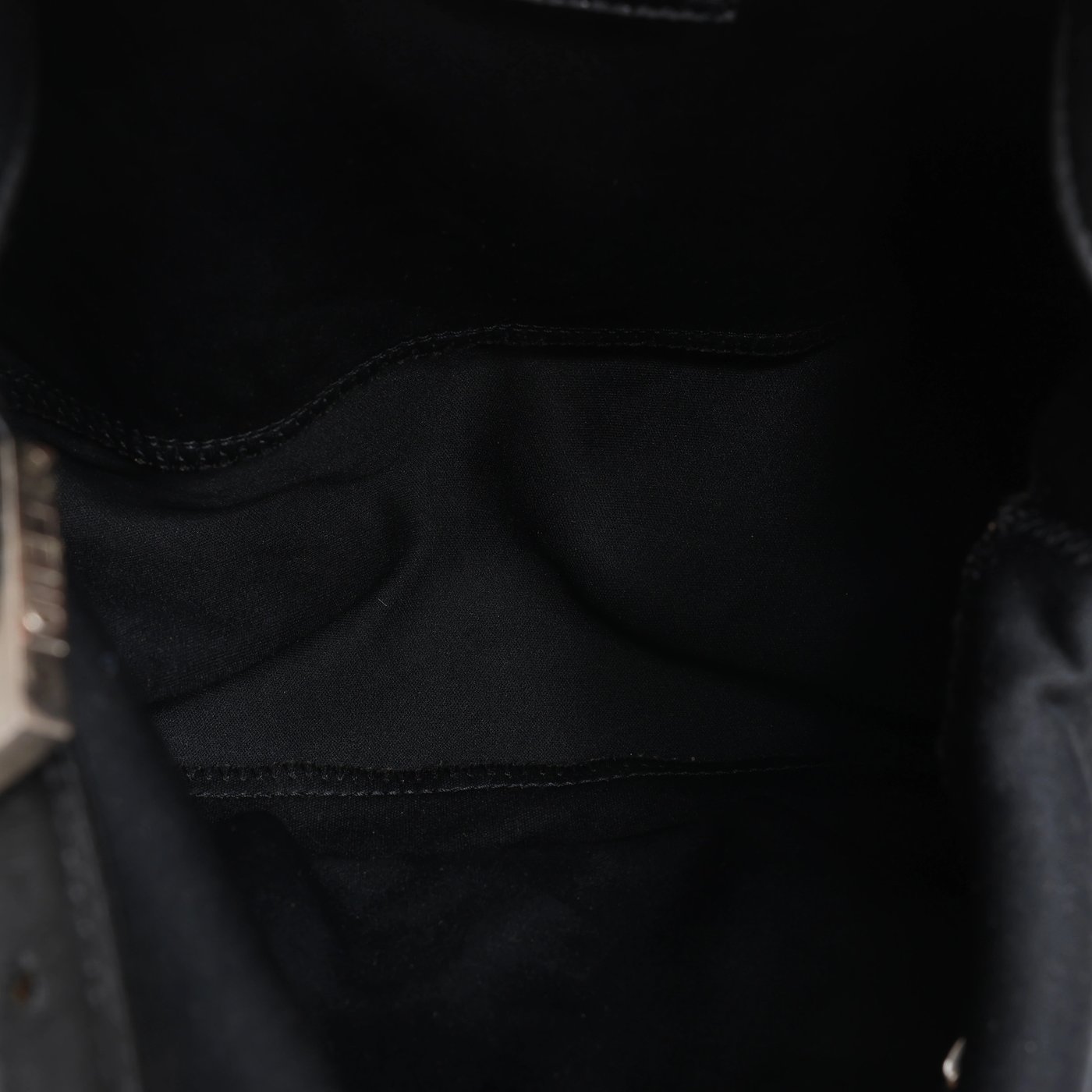 Fendi Mama Baguette Neoprene/Jersey x Leather Shoulder Bag in Black 26426