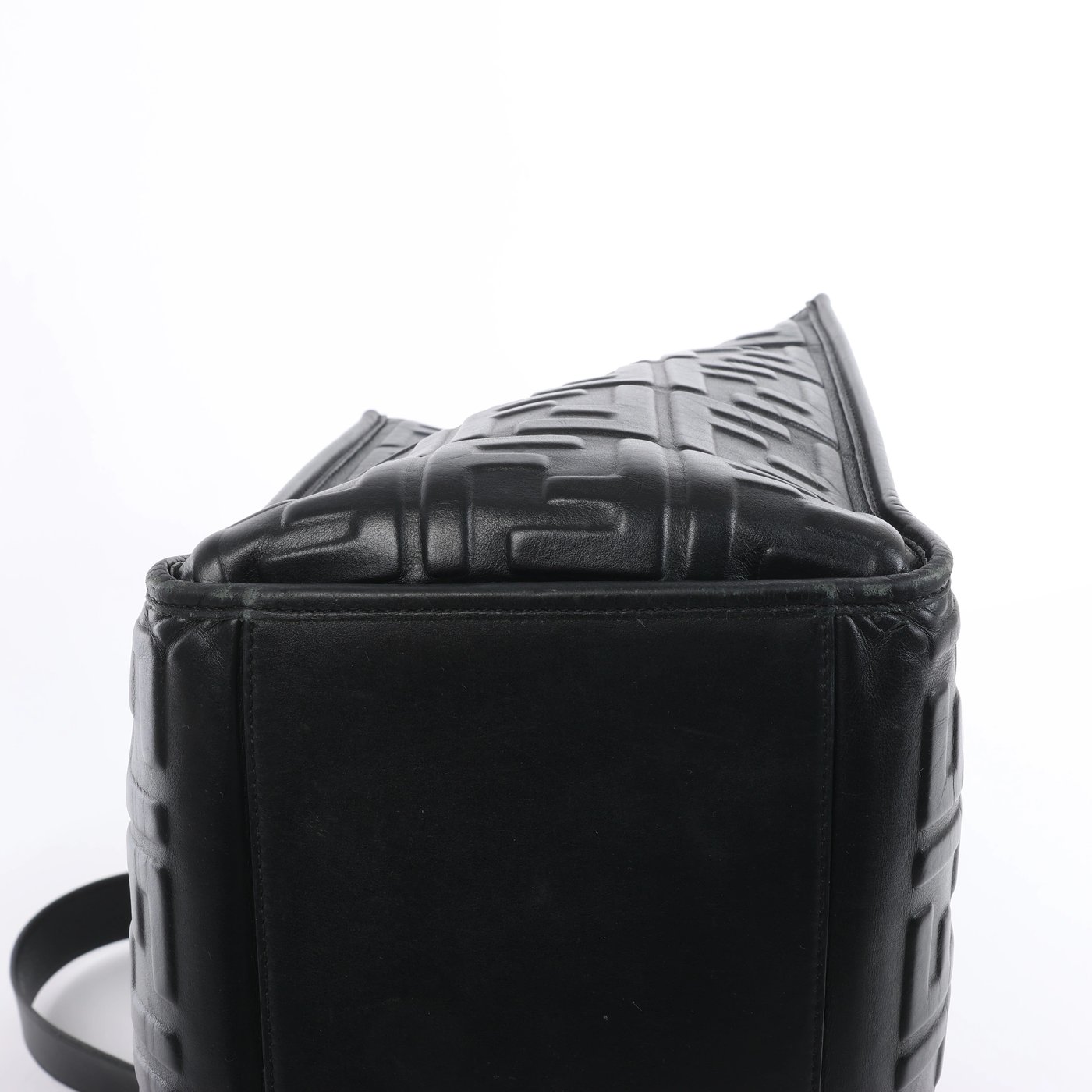 Fendi Sunshine Medium Leather 2Way Handbag in Black