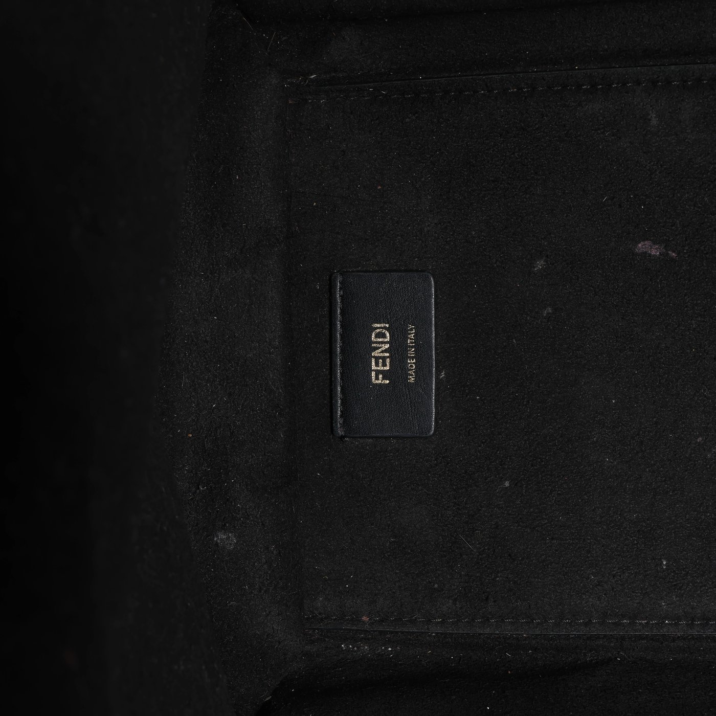 Fendi Sunshine Medium Leather 2Way Handbag in Black