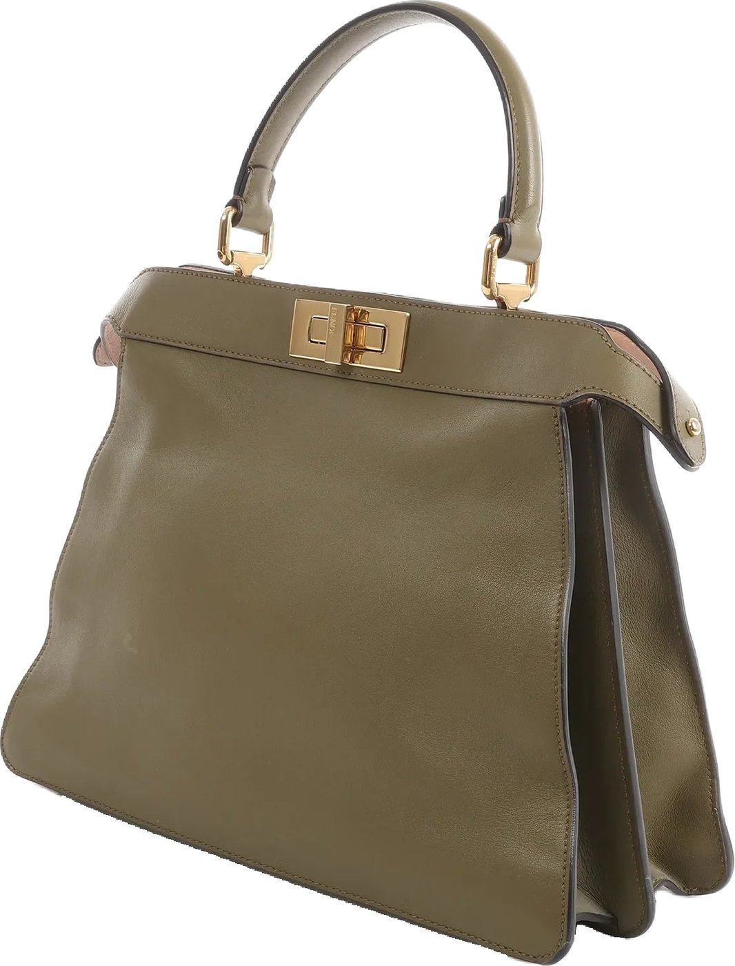 Fendi Peek-a-boo ICU Co., Ltd. Medium Leather Handbag in Green 8BN321