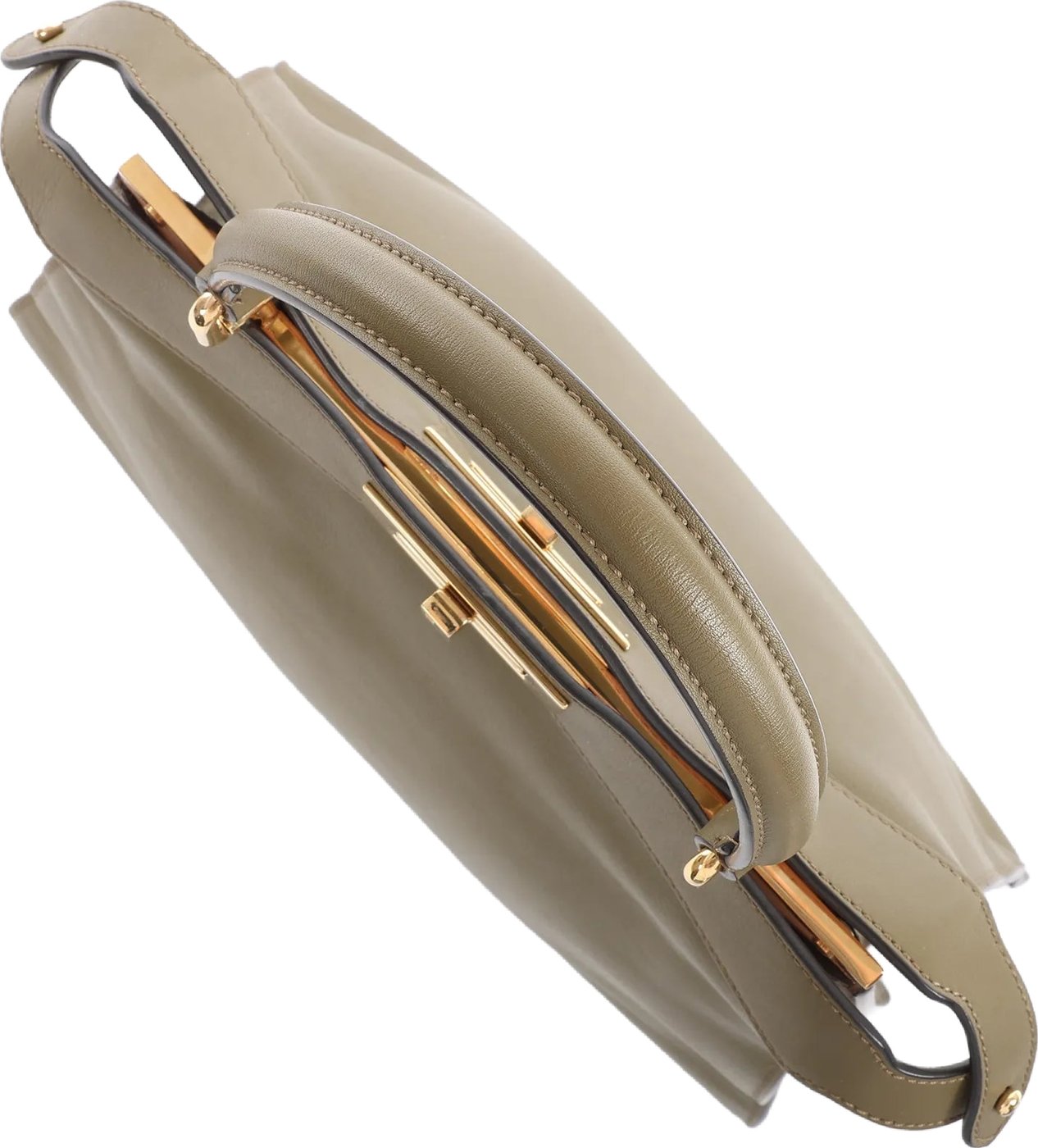 Fendi Peek-a-boo ICU Co., Ltd. Medium Leather Handbag in Green 8BN321