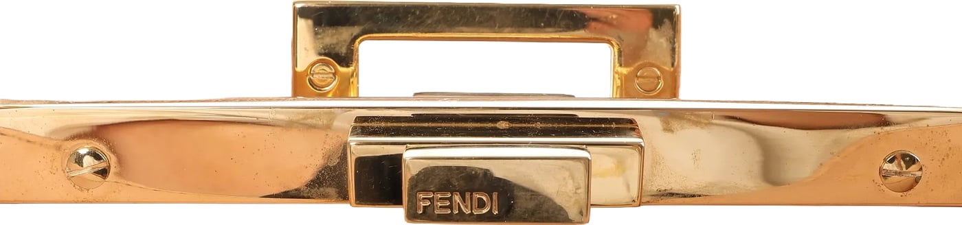 Fendi Peek-a-boo ICU Co., Ltd. Medium Leather Handbag in Green 8BN321