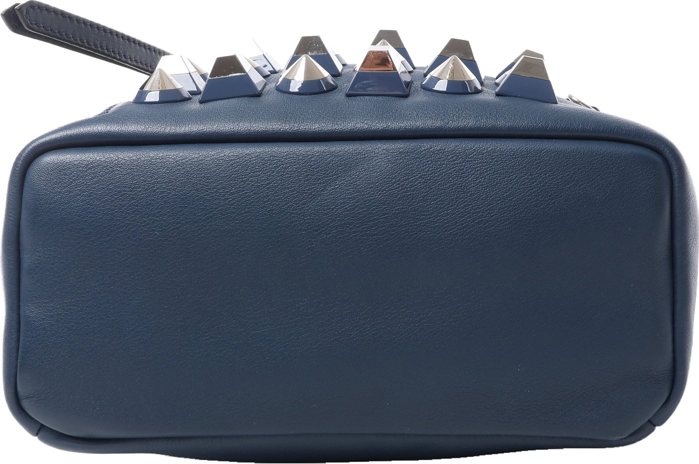 Fendi Borsa Vit Dolce Studs Leather Crossbody Bag Navy Blue 8BT281