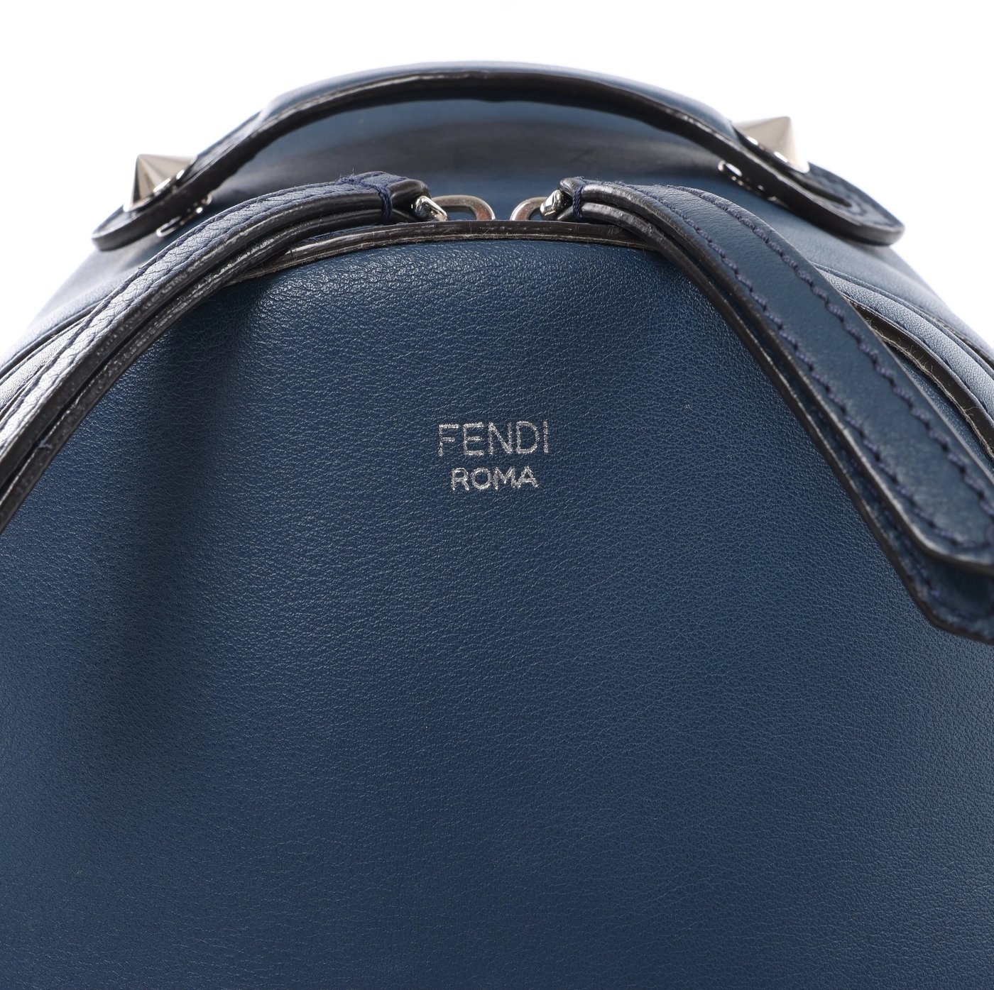 Fendi Borsa Vit Dolce Studs Leather Crossbody Bag Navy Blue 8BT281