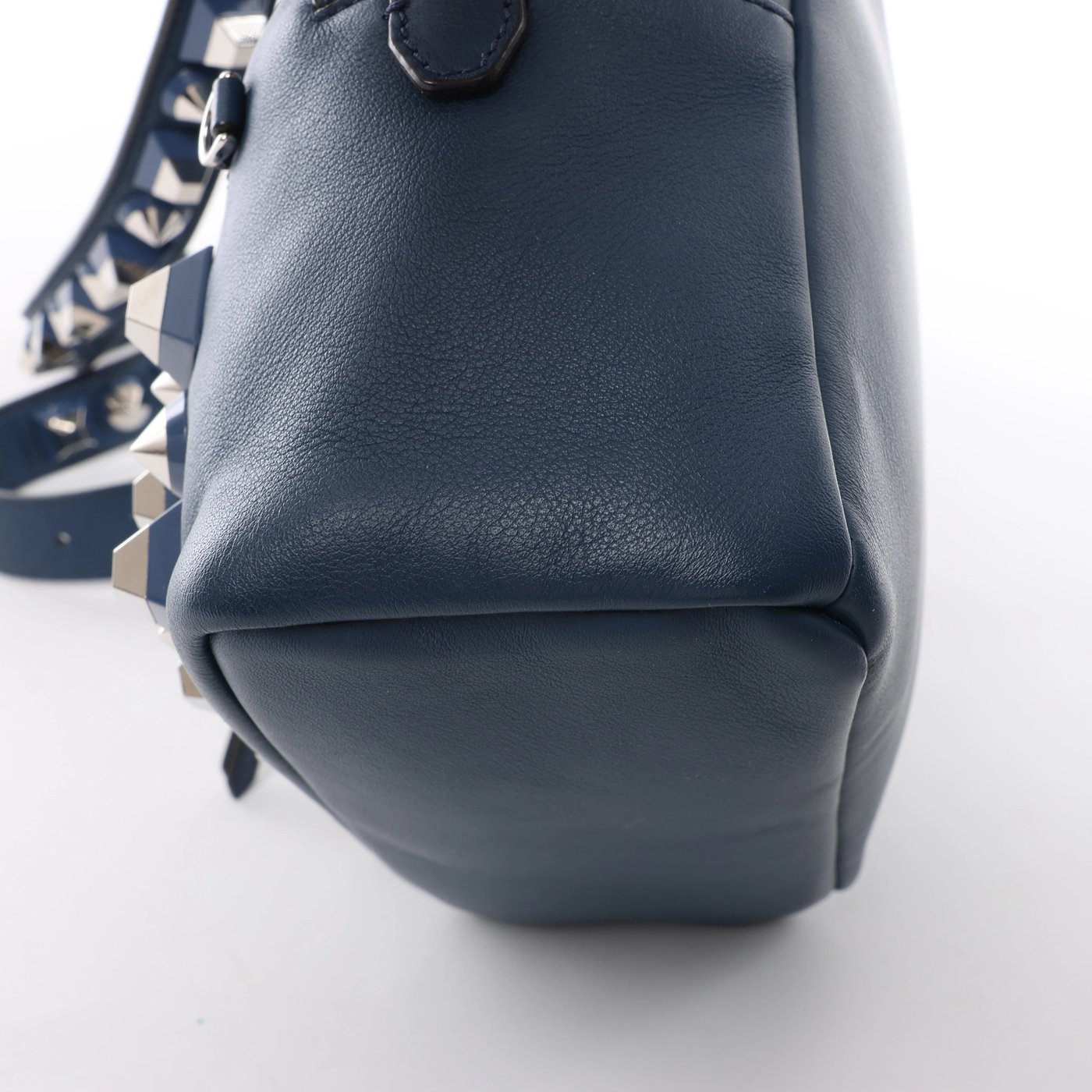 Fendi Borsa Vit Dolce Studs Leather Crossbody Bag Navy Blue 8BT281